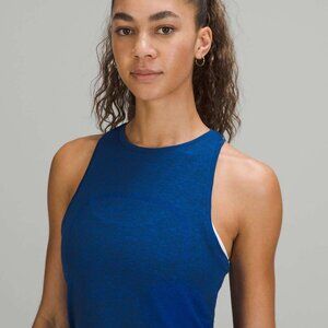 Lululemon Swiftly Tech High-Neck Tank Top 2.0 *Race Length Blazer Blue Sz 8